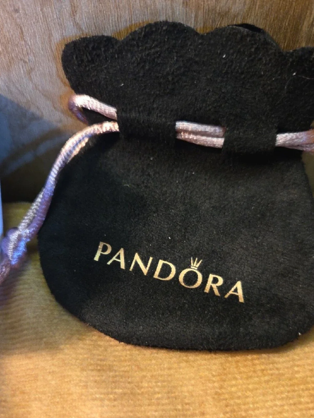 Pandora Ale 925 Silver Crown 7 Ring with Pink Box and Black Pouch